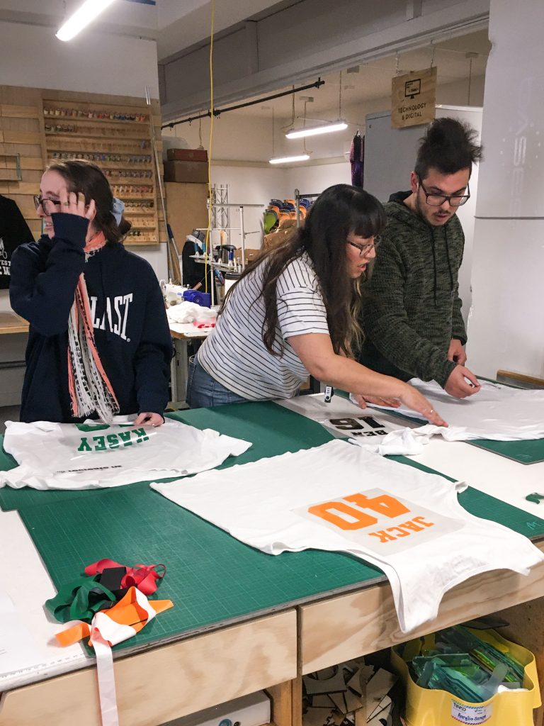 Custom t shirt workshop with Recreate BOP Tinkd Makerspace